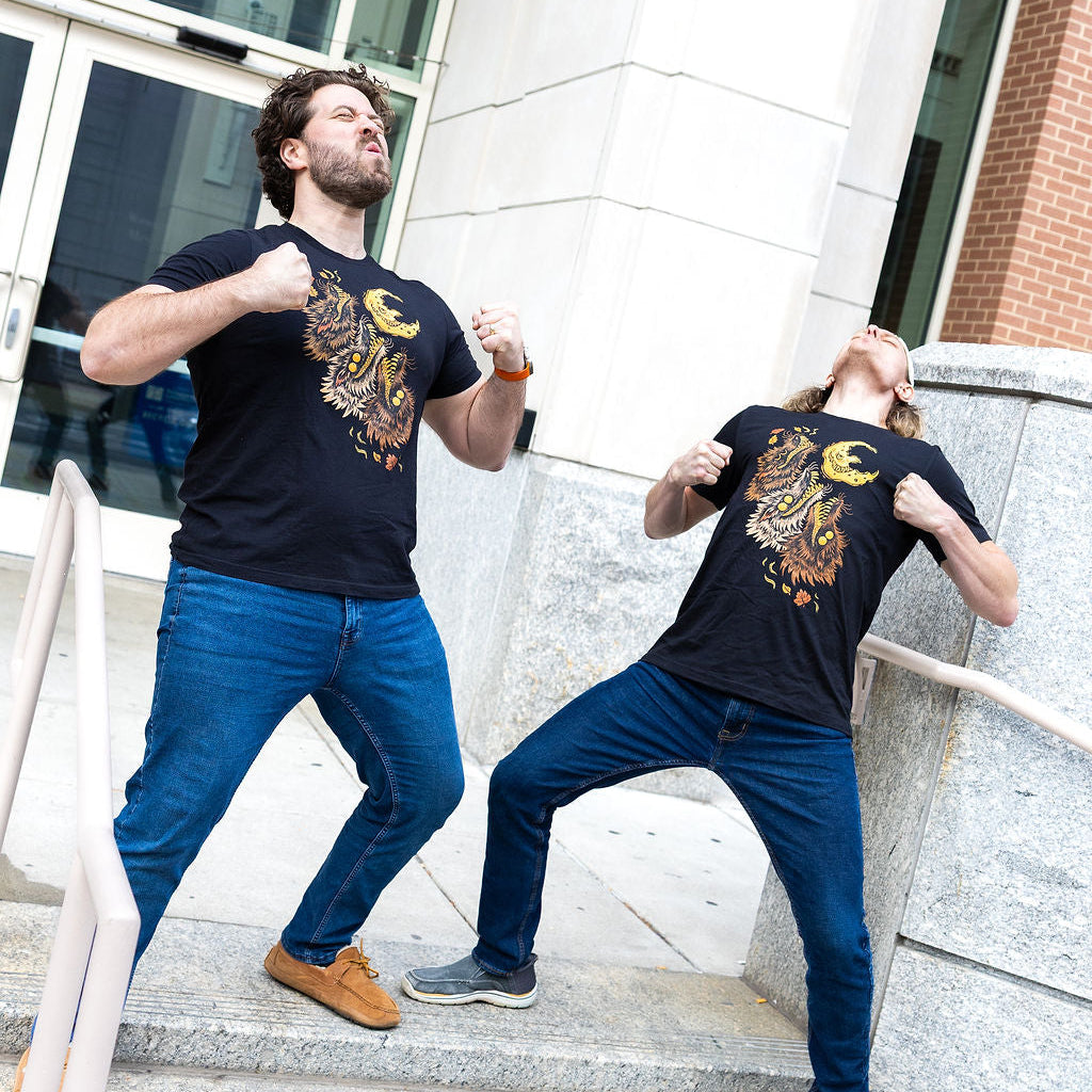 Three Hypnovulfen Crooked Moon Tee