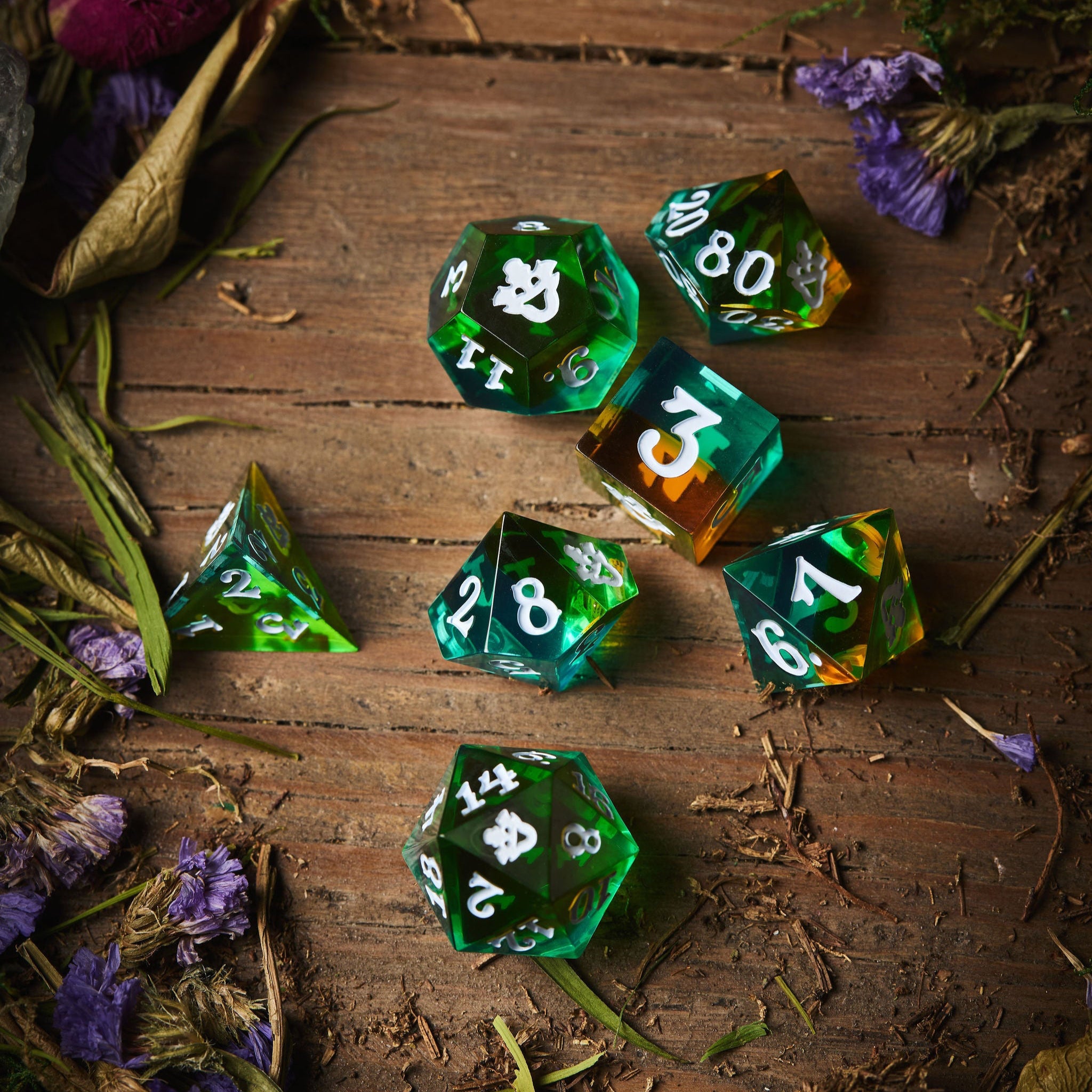 Chuckles the Clown Resin Dice Set