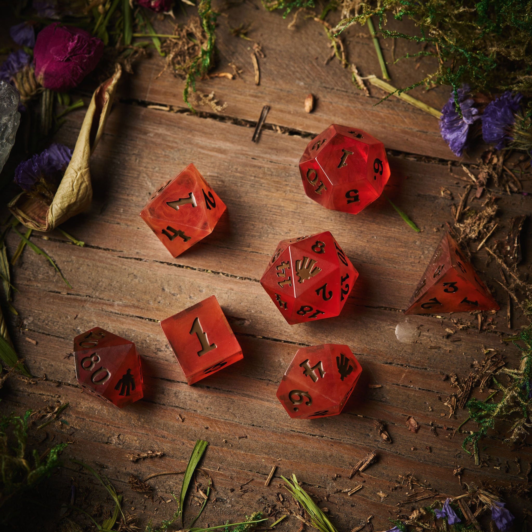 Wicker Man Resin Dice Set