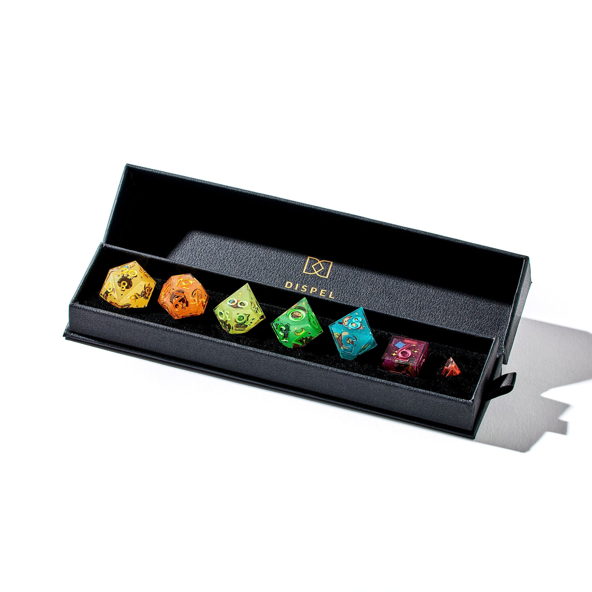 Avantris x Dispel Dice "Uprooted" Iconic 7-Piece Dice Set
