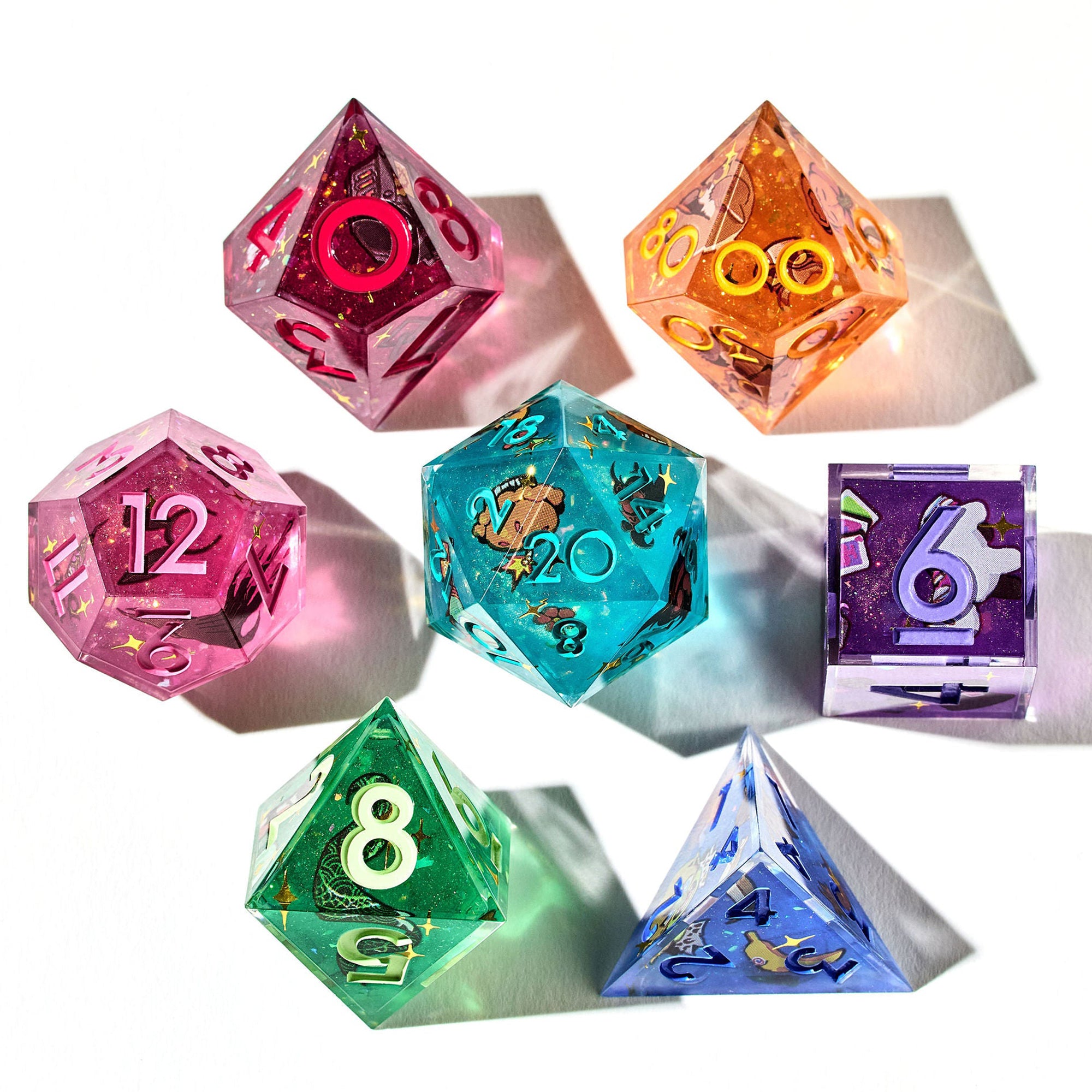 Avantris x Dispel Dice "Once Upon a Witchlight" Iconic 7-Piece Dice Set