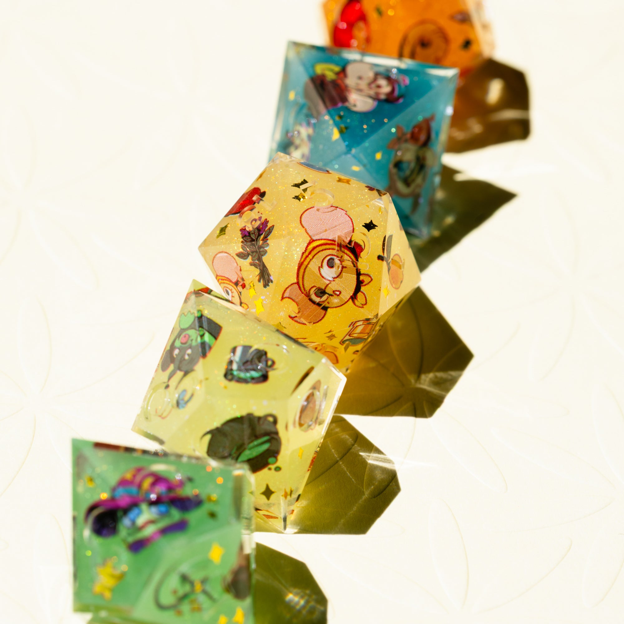 Avantris x Dispel Dice "Uprooted" Iconic 7-Piece Dice Set