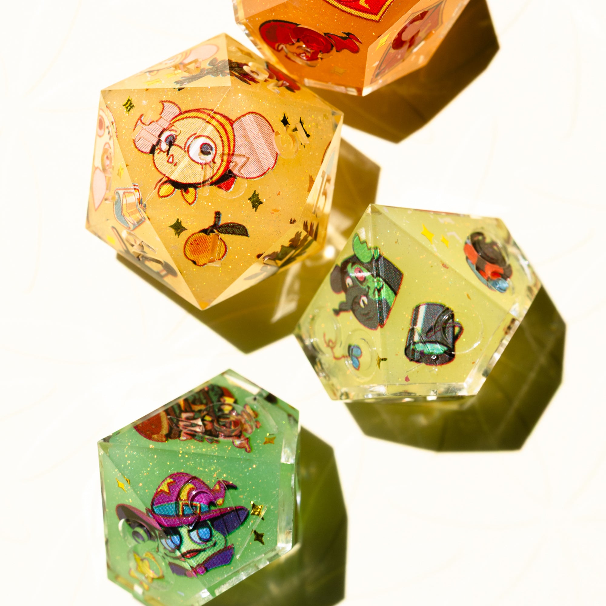 Avantris x Dispel Dice "Uprooted" Iconic 7-Piece Dice Set