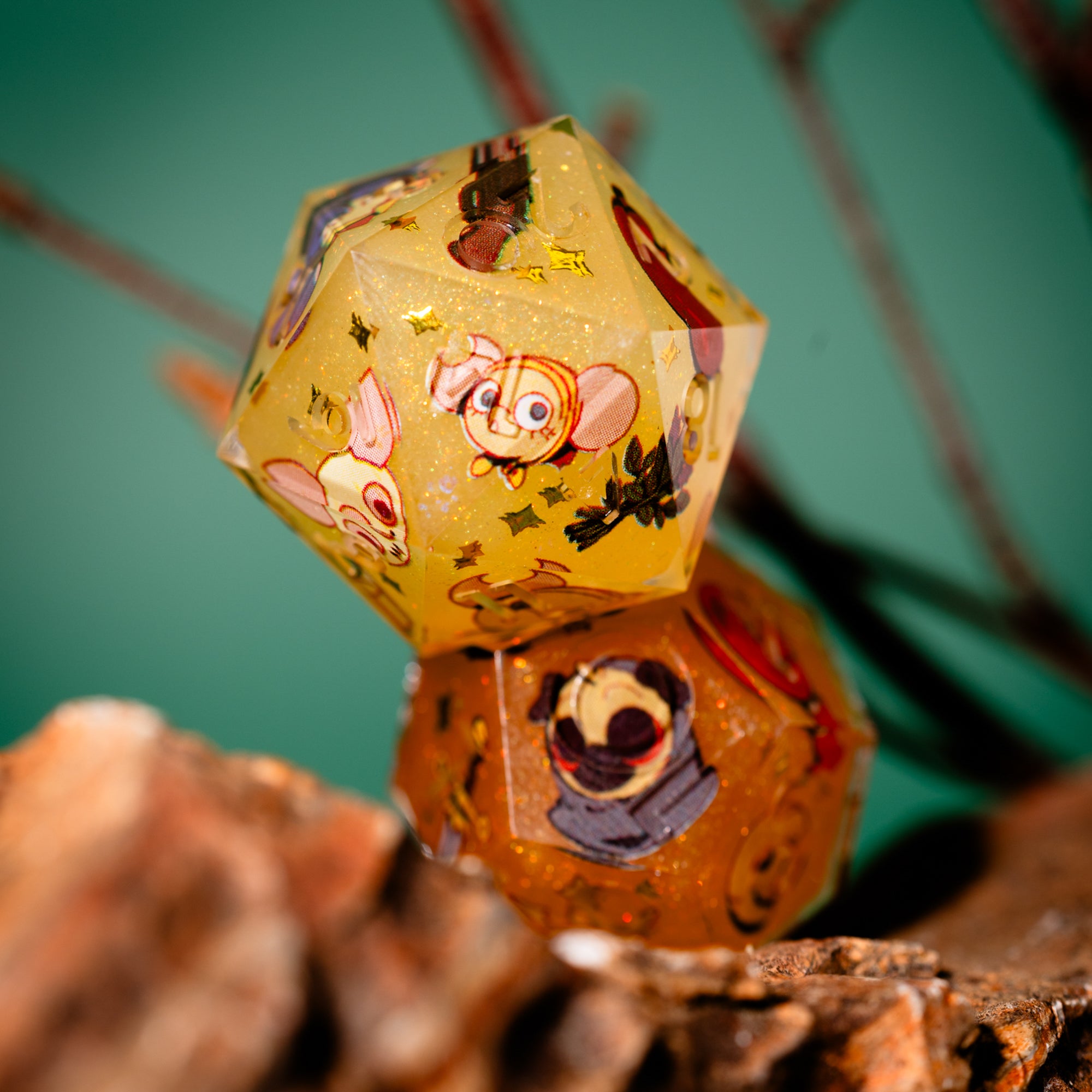 Avantris x Dispel Dice "Uprooted" Iconic 7-Piece Dice Set