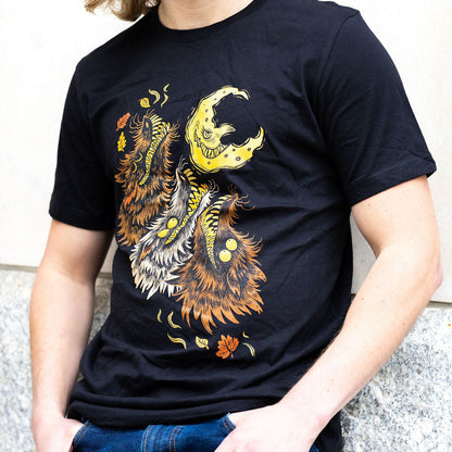 Three Hypnovulfen Crooked Moon Tee