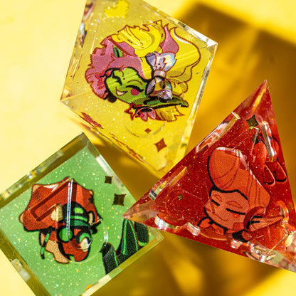 Avantris x Dispel Dice "Stardust Rhapsody" Iconic 7-Piece Dice Set [Pre-Order]