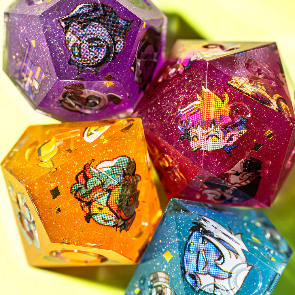 Avantris x Dispel Dice "Stardust Rhapsody" Iconic 7-Piece Dice Set [Pre-Order]