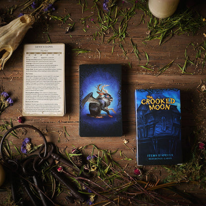 Crooked Moon Items & Spells Reference Card Deck