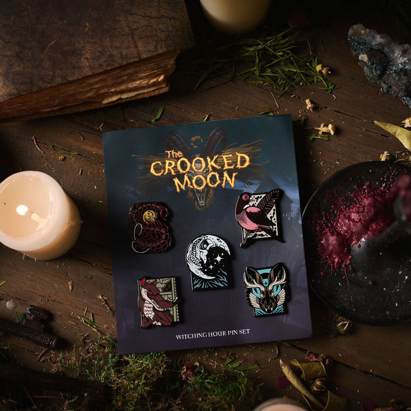 Crooked Moon Complete Pin Set Bundle
