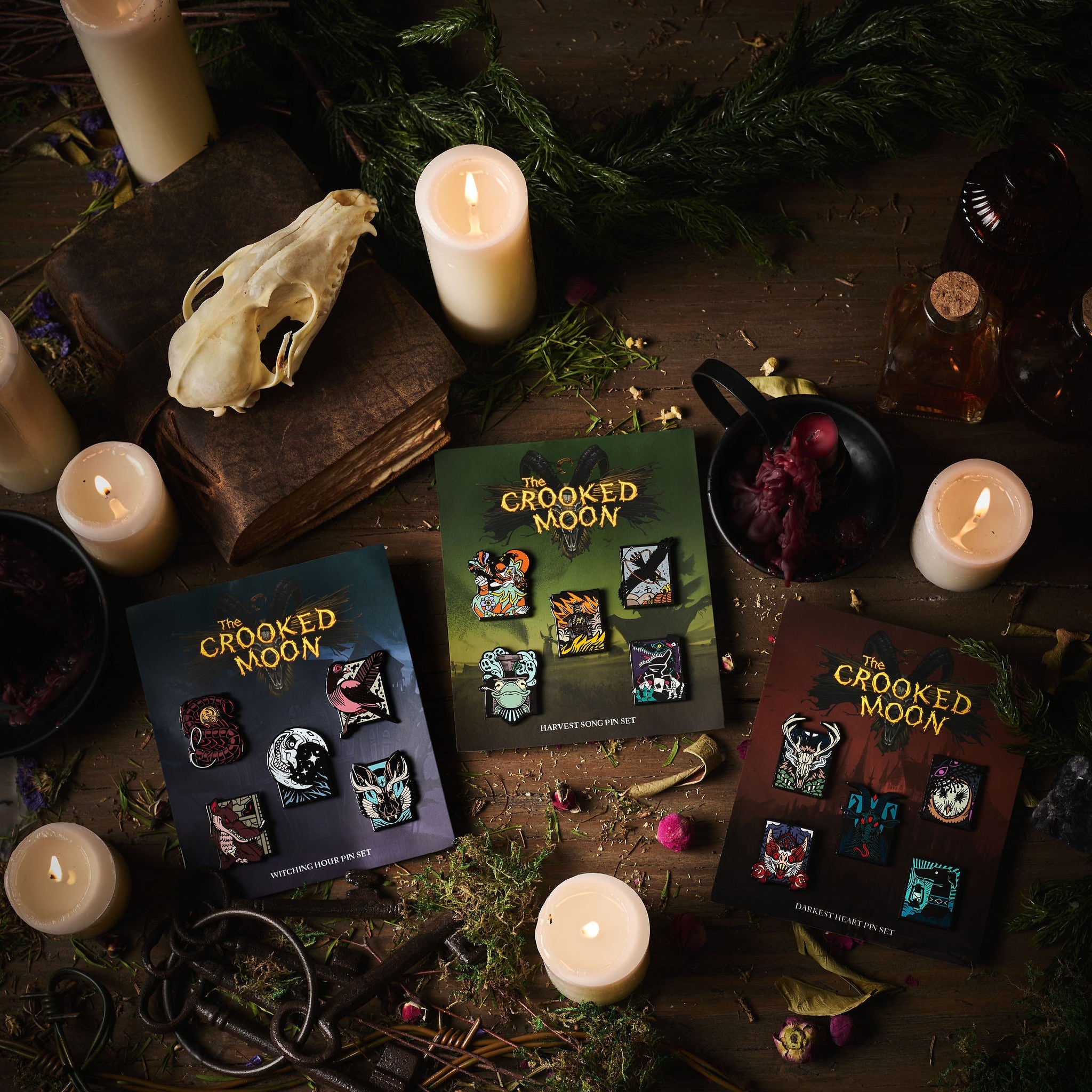 Crooked Moon Complete Pin Set Bundle