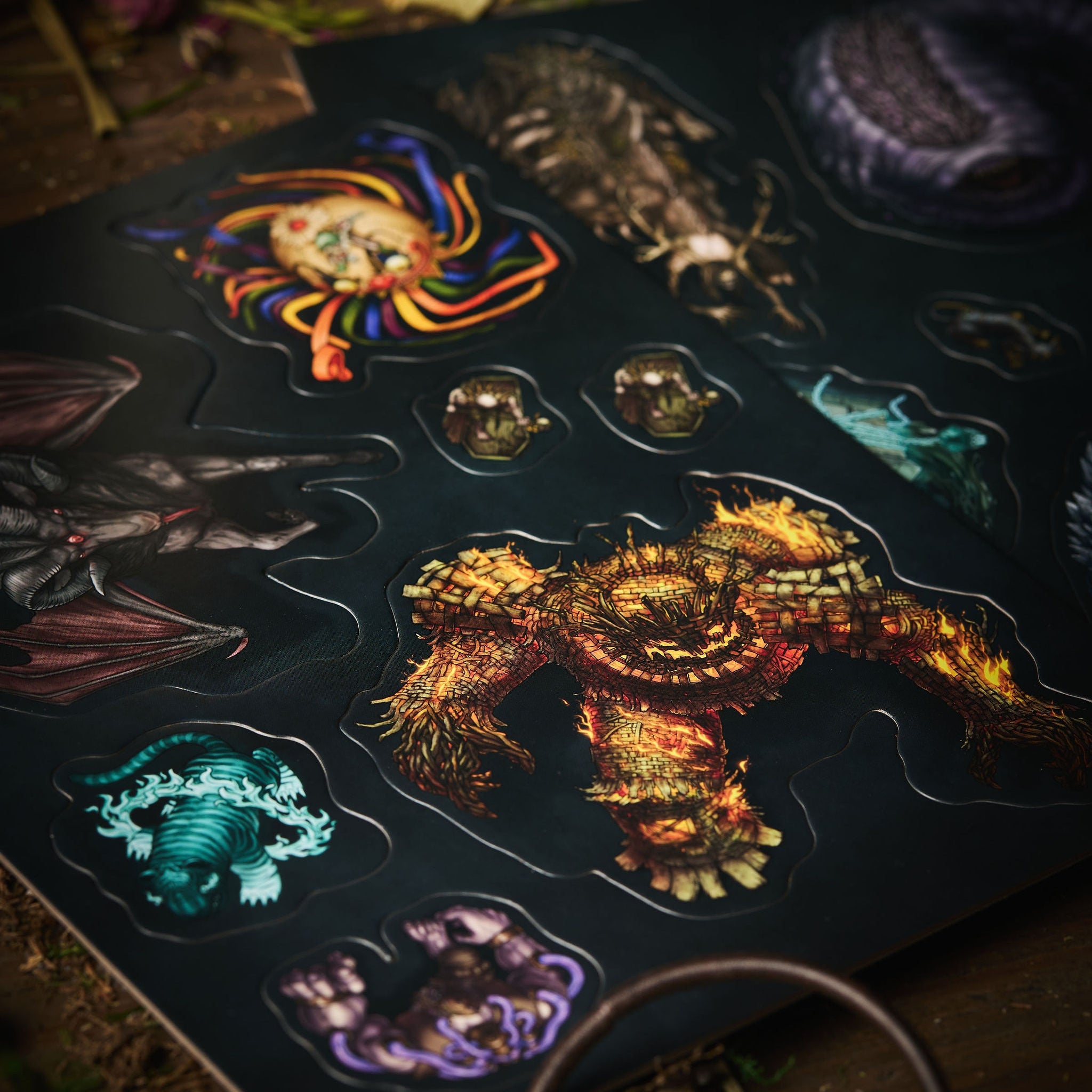 Crooked Moon Monster Punch-Out Tokens