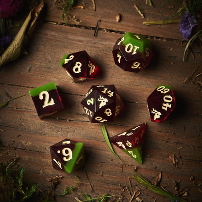 Crooked Moon Resin Dice Set Bundle