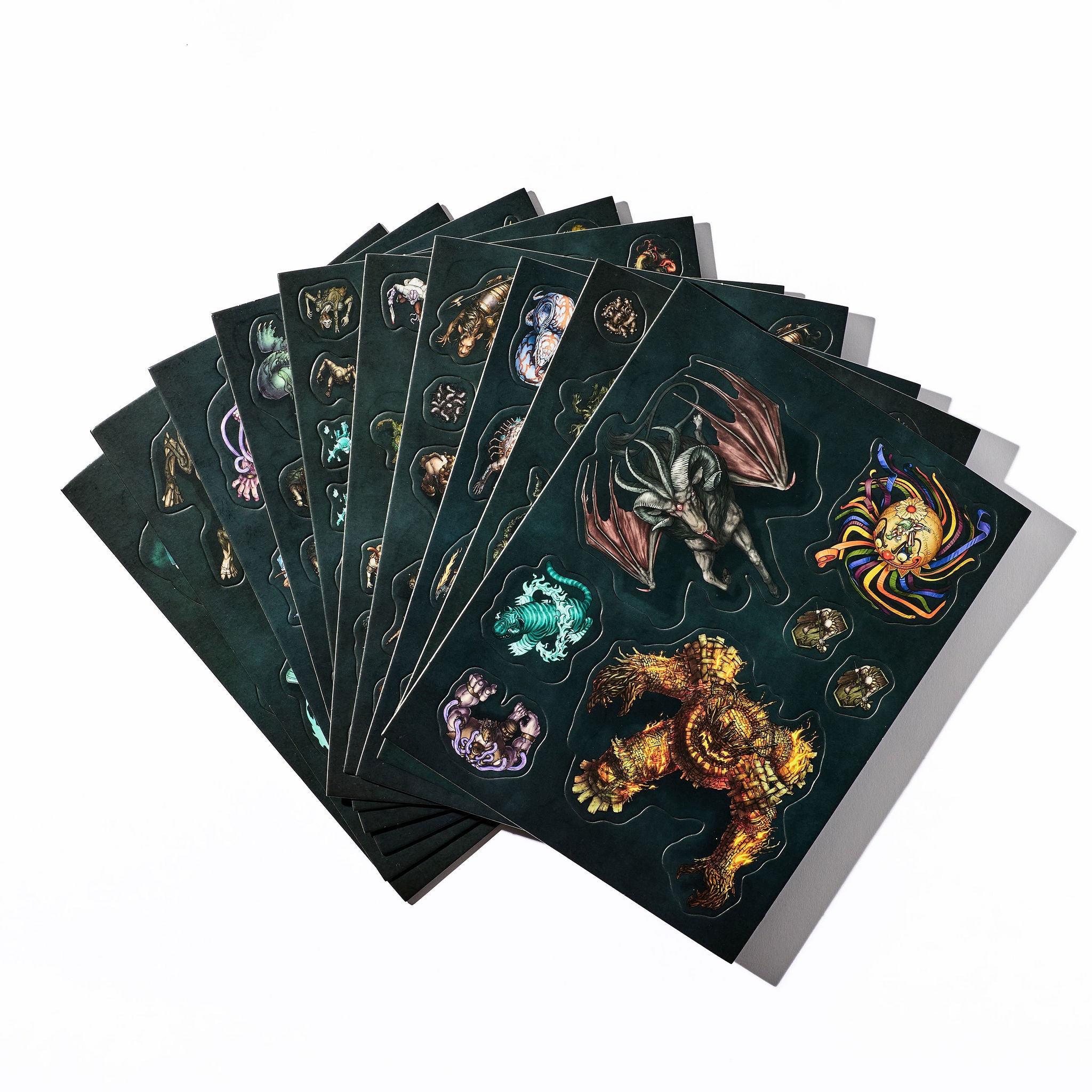 Crooked Moon Monster Punch-Out Tokens