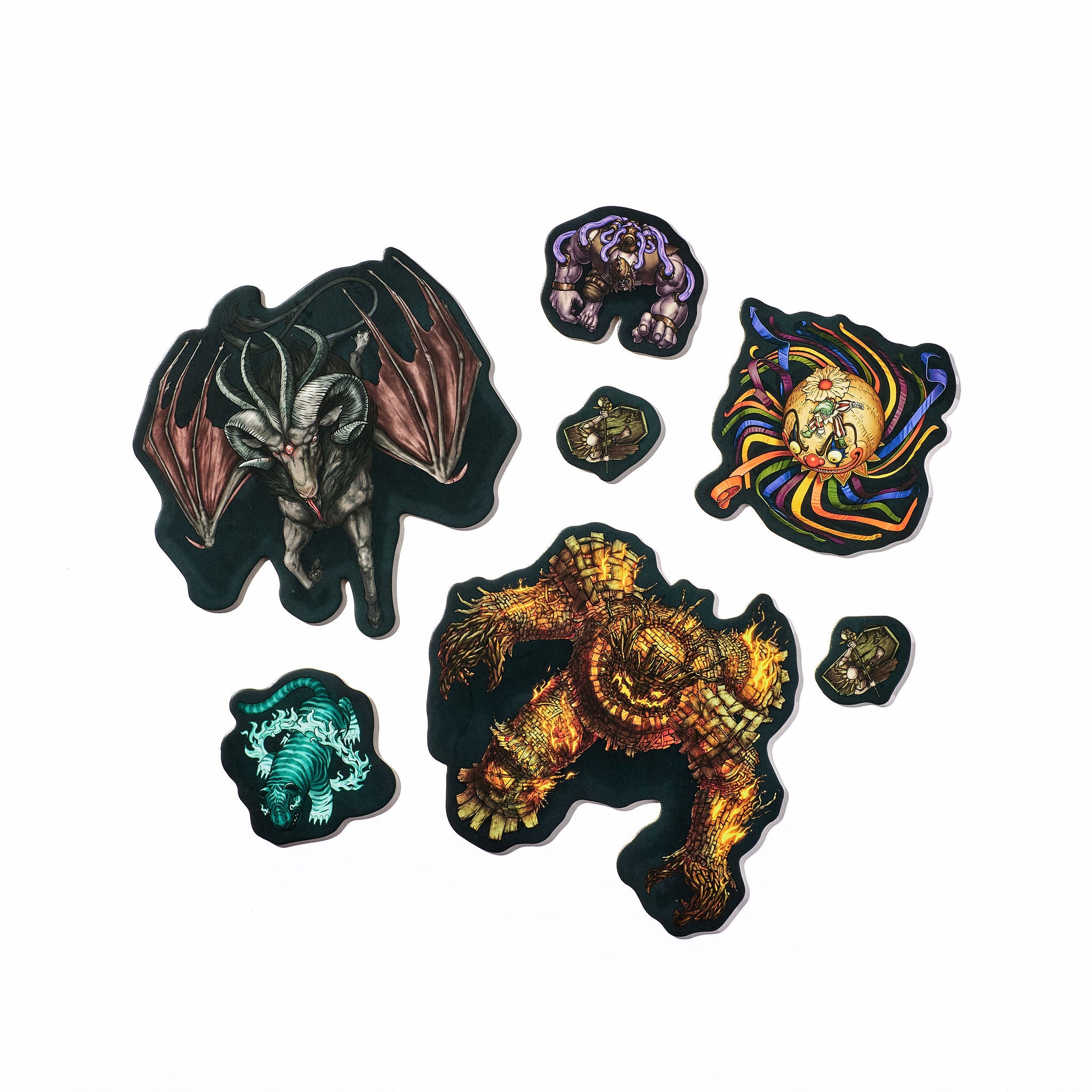 Crooked Moon Monster Punch-Out Tokens