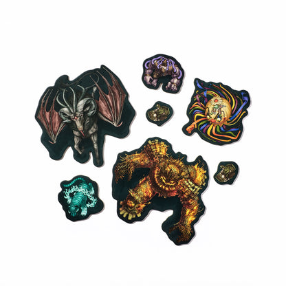 Crooked Moon Monster Punch-Out Tokens