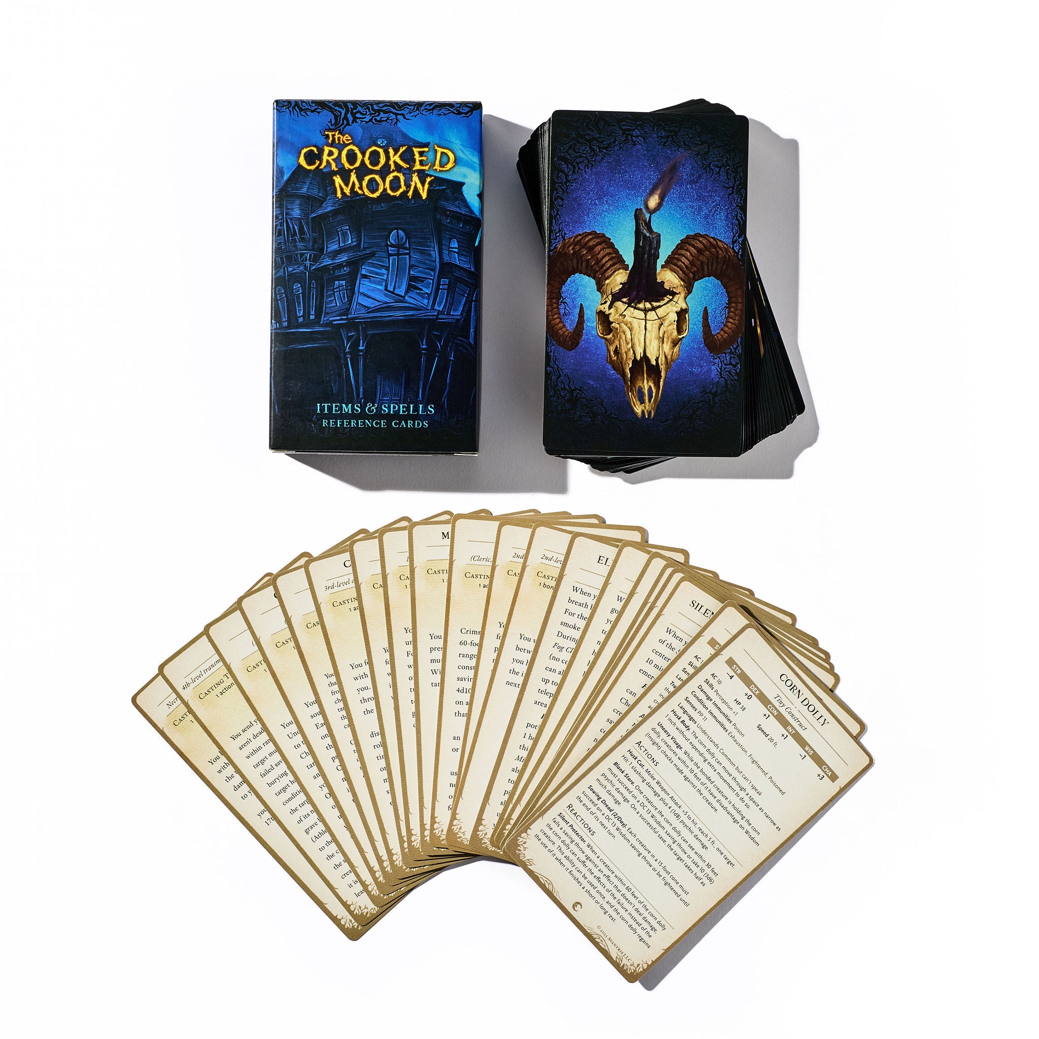 Crooked Moon Items & Spells Reference Card Deck