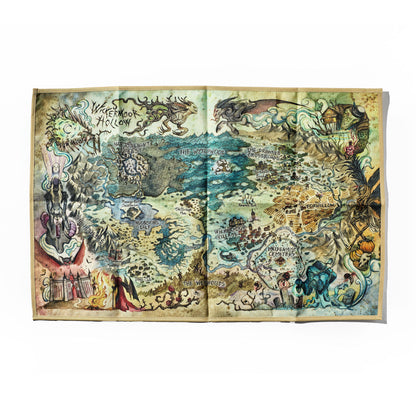Crooked Moon Dual-Sided Cloth Map