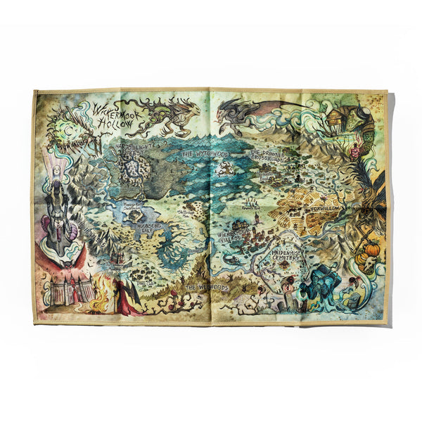 Crooked Moon Dual-Sided Cloth Map – Avantris Entertainment