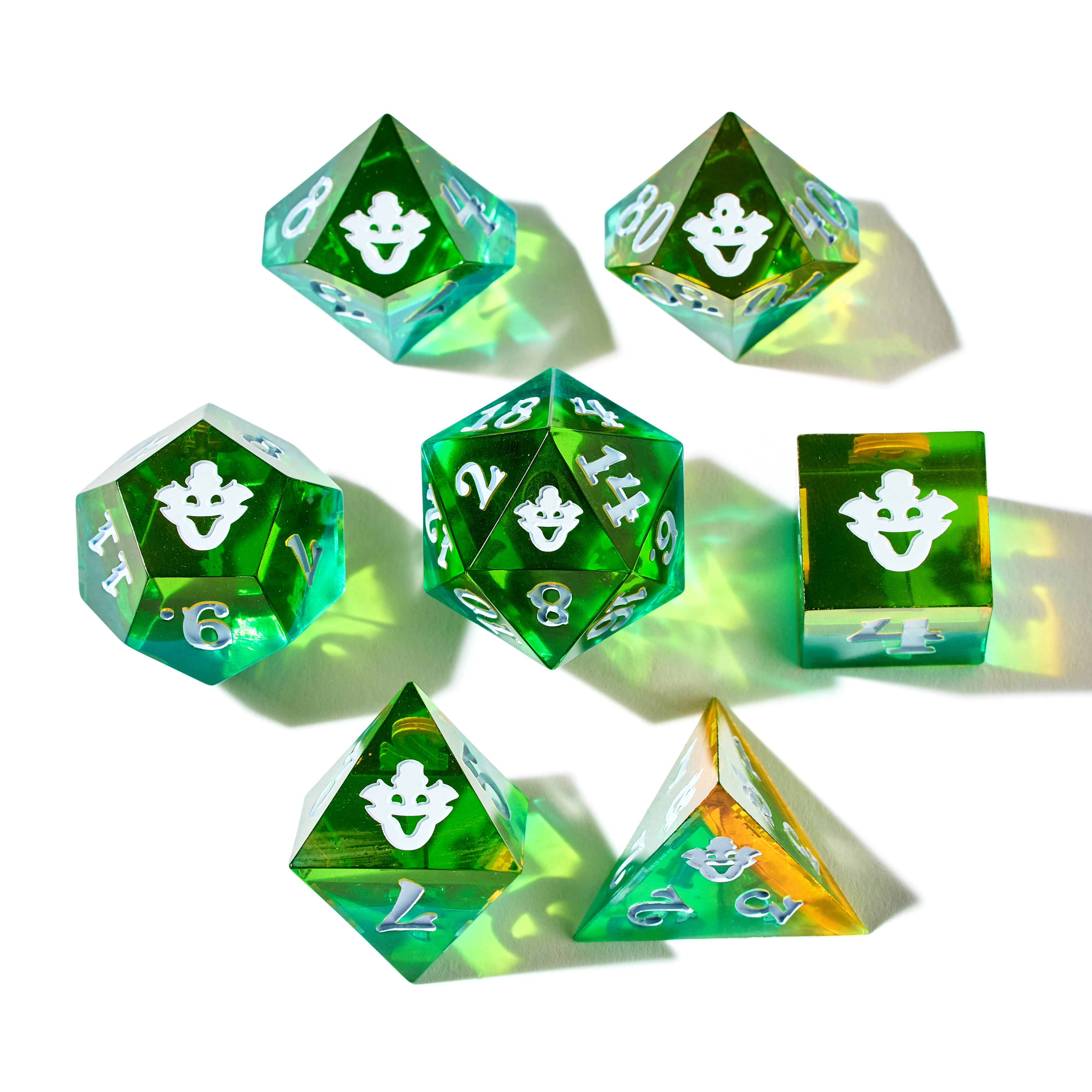 Chuckles the Clown Resin Dice Set