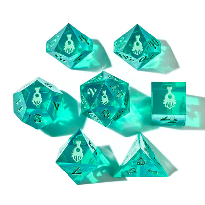 Crooked Moon Resin Dice Set Bundle