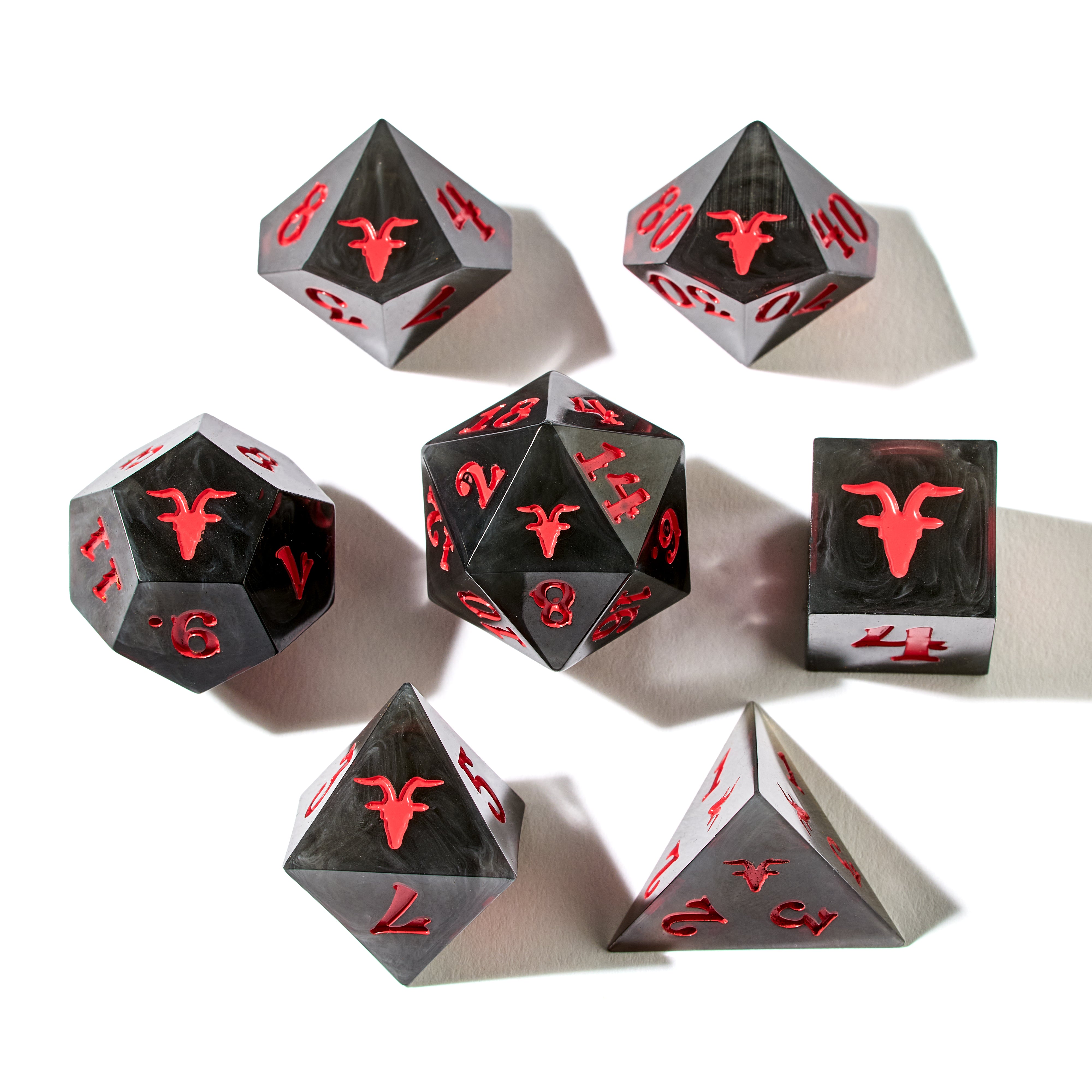 Horned King Resin Dice Set