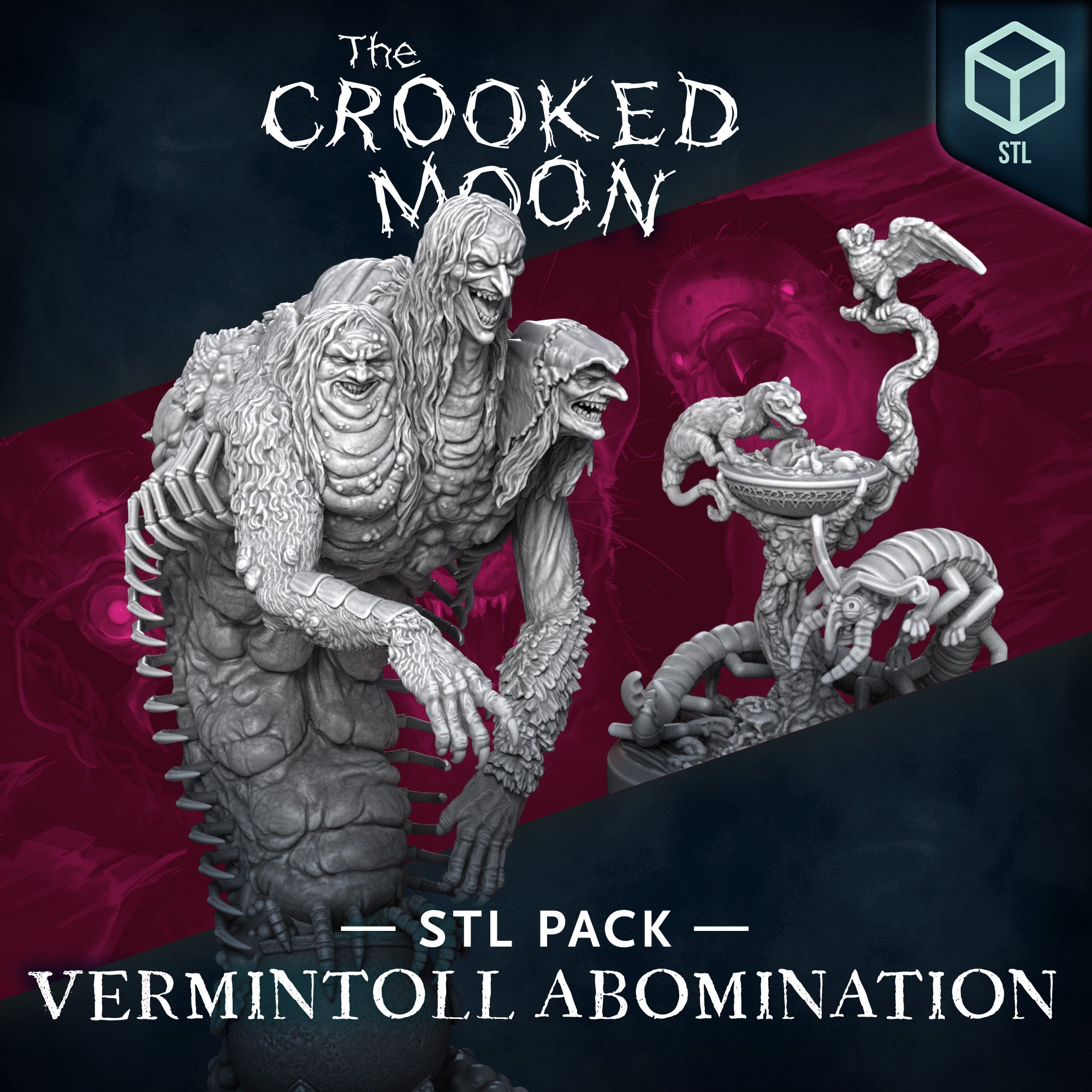 Vermintoll Abomination Boss & Minion STL Pack