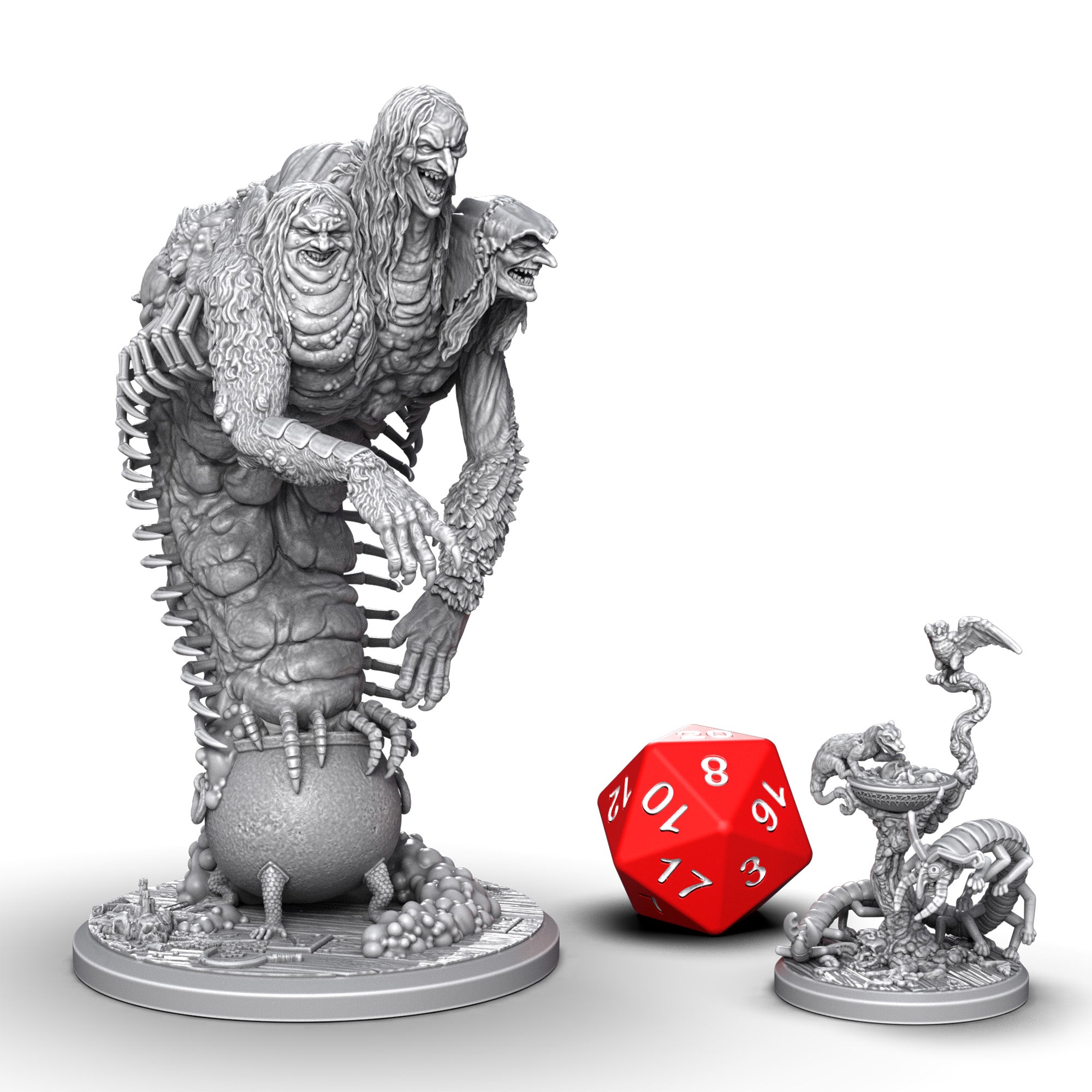 Crooked Moon Digital Boss & Minion Miniatures STL Bundle