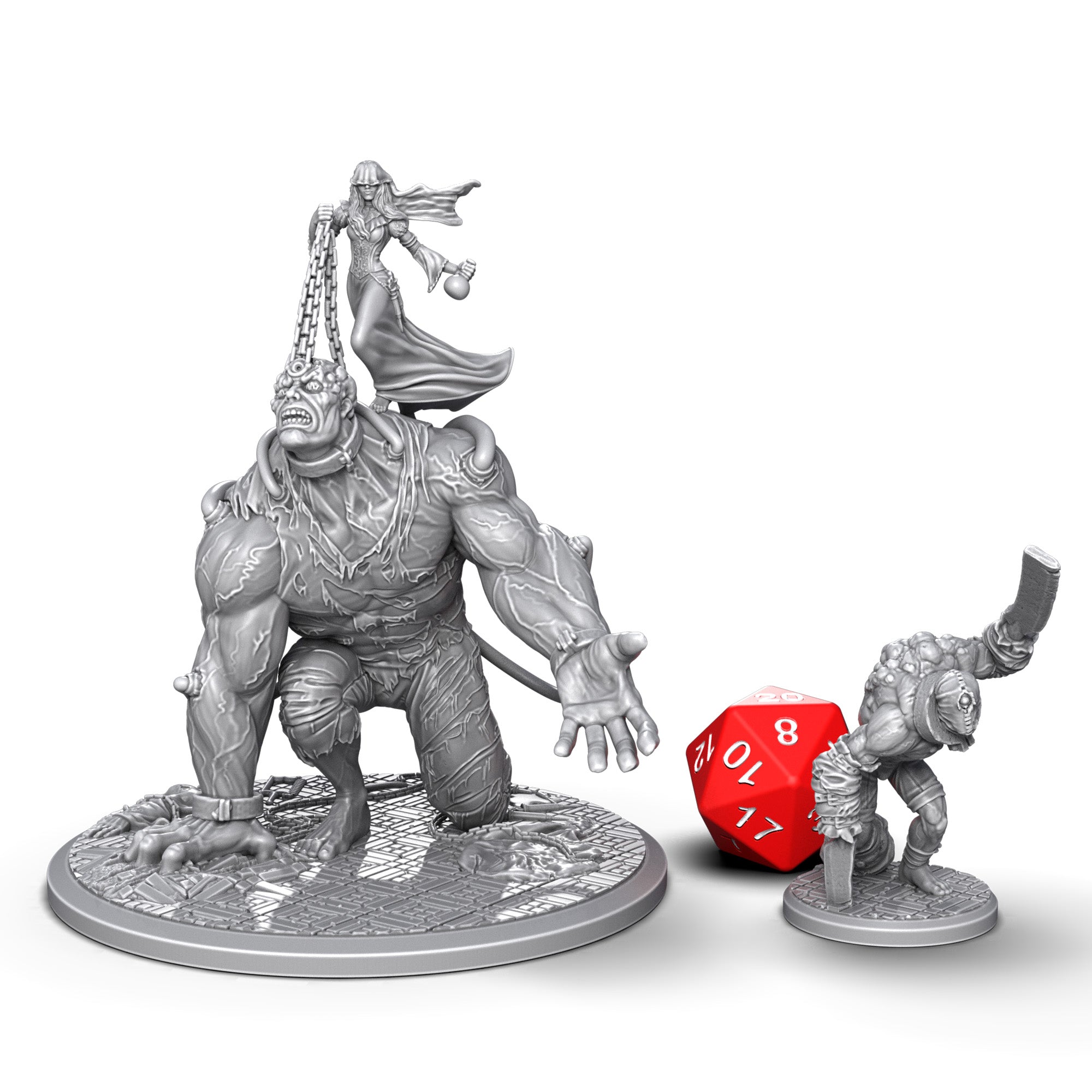 Crooked Moon Digital Boss & Minion Miniatures STL Bundle