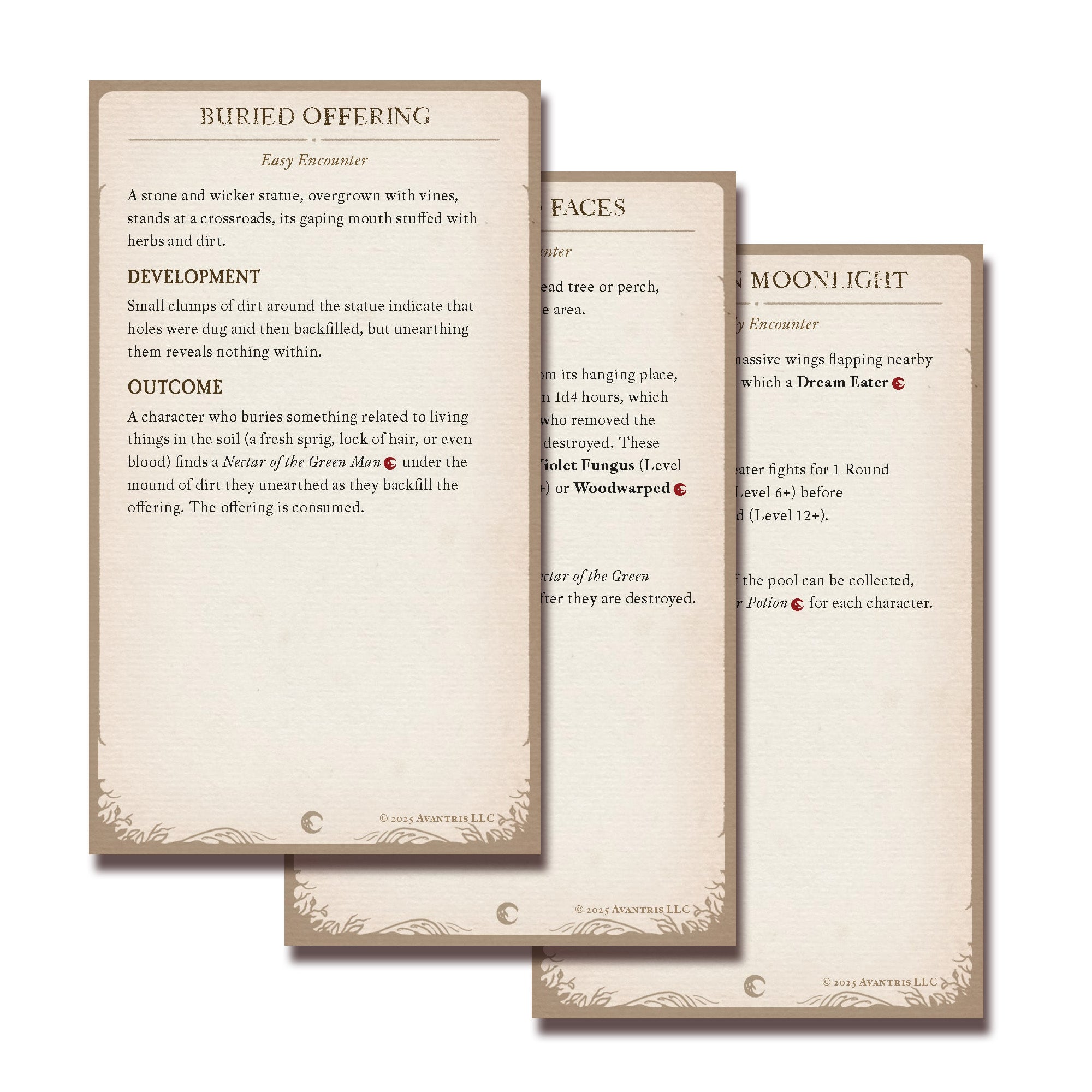 Crooked Moon Digital Reference Cards