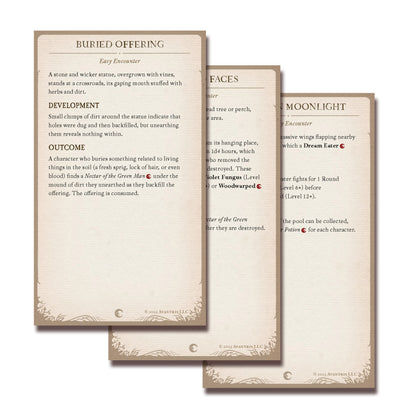 Crooked Moon Digital Reference Cards