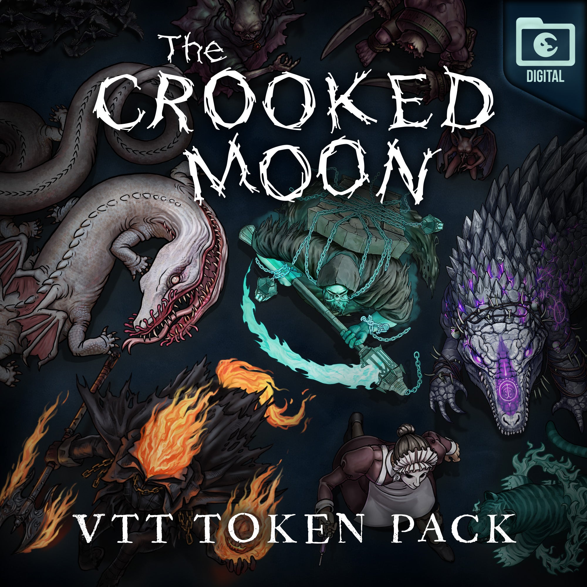 Crooked Moon Digital Monster & NPC Token Pack