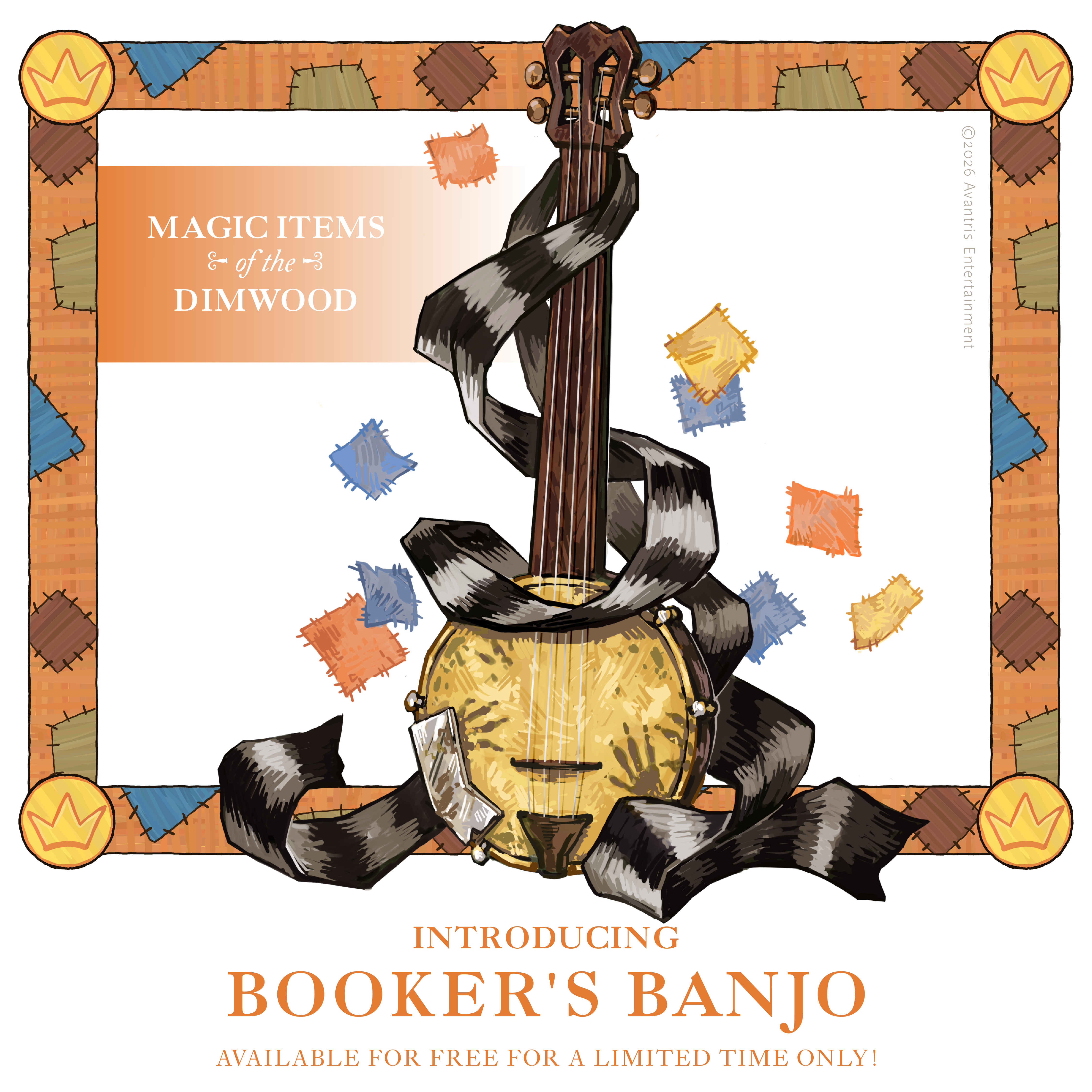 Free Digital Item: Booker's Banjo
