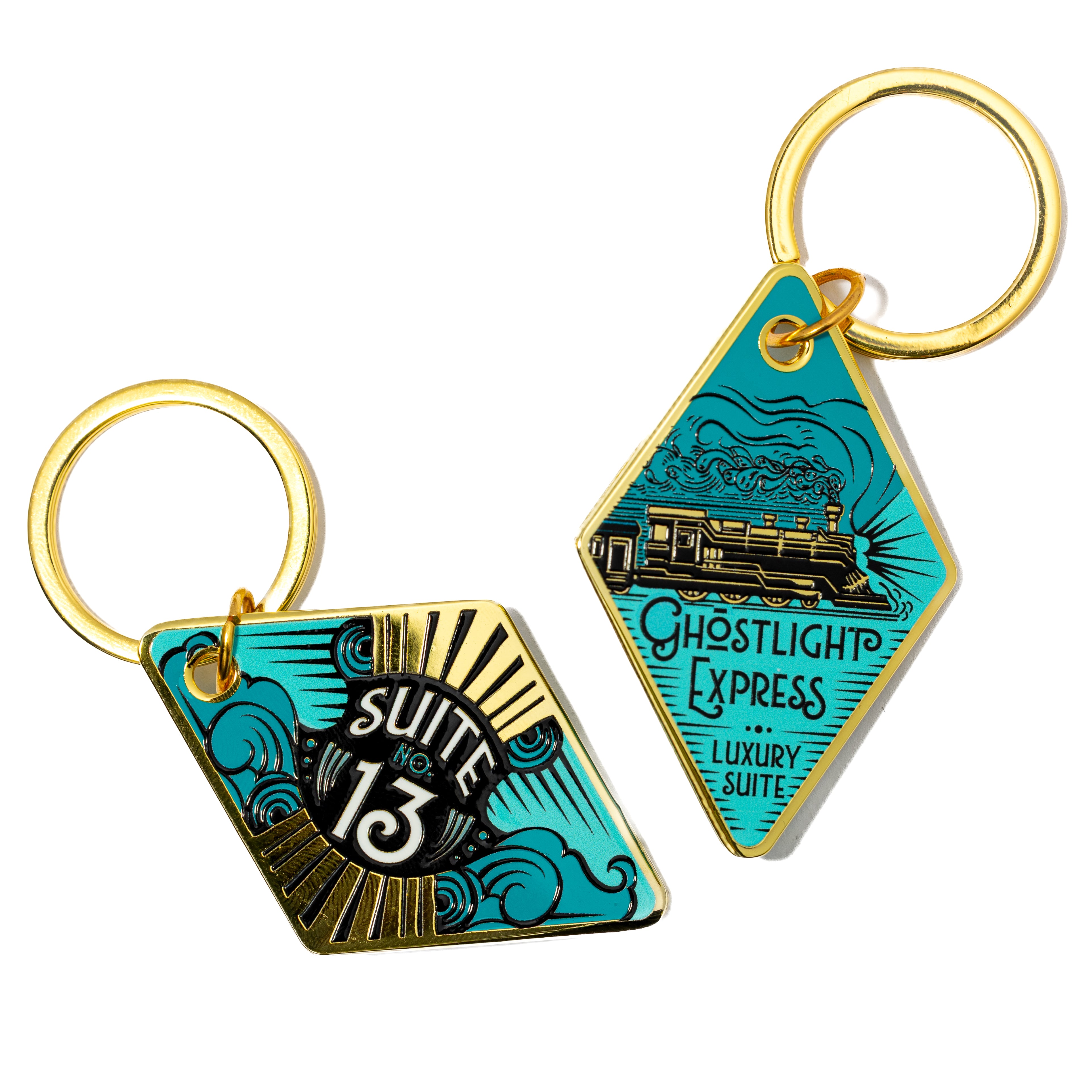 Ghostlight Express Enamel Keychain