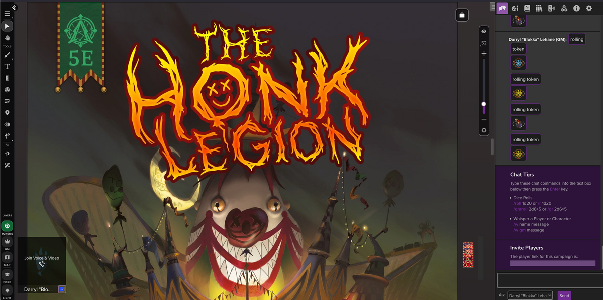 The Honk Legion VTT Integration - Roll20 All-In Digital Dynamic Bundle