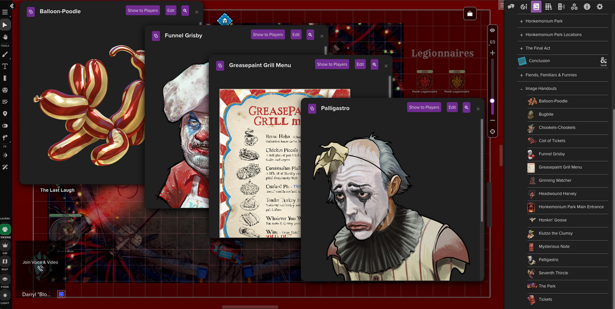 The Honk Legion VTT Integration - Roll20 All-In Digital Dynamic Bundle