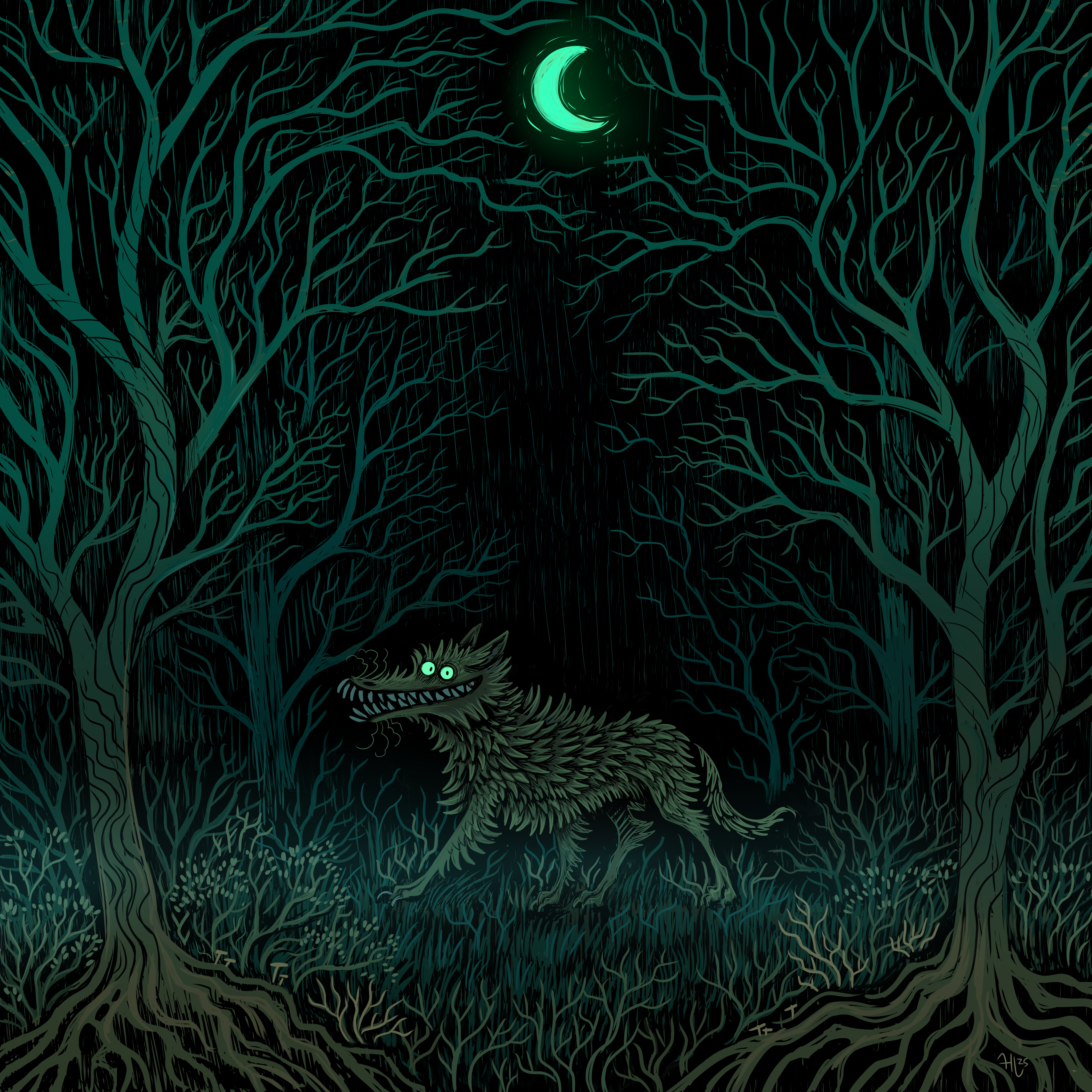 Hungry Woods - Crooked Moon Atmospheric Music Album by The Blasting Company - MP3 Download