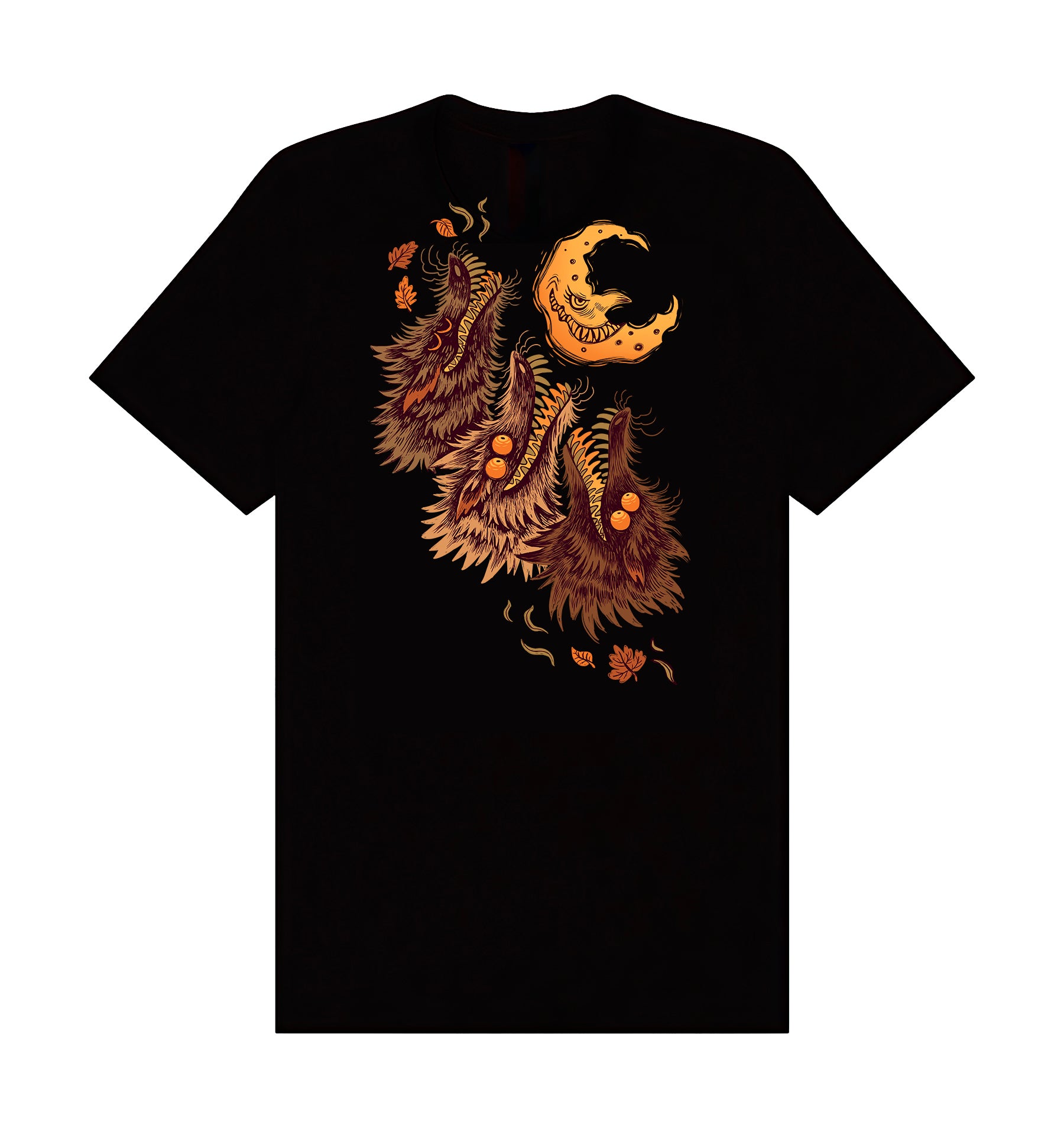 Three Hypnovulfen Crooked Moon Tee