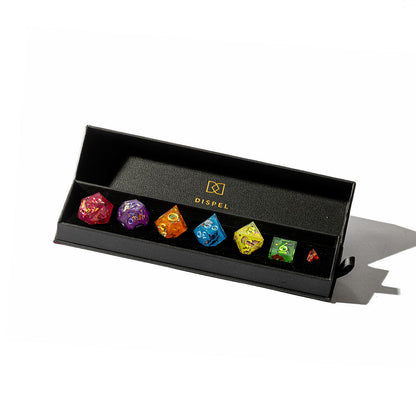Avantris x Dispel Dice "Stardust Rhapsody" Iconic 7-Piece Dice Set [Pre-Order]